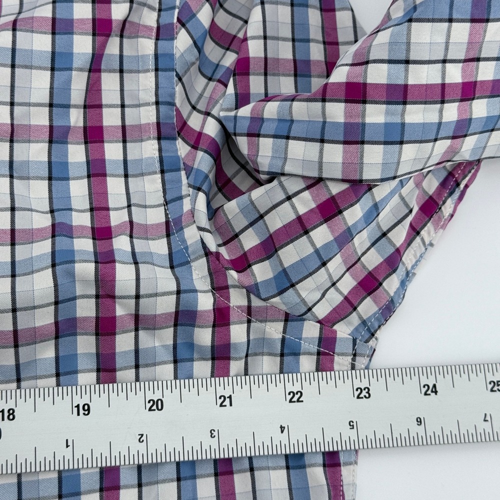 UNTUCKit Button Down‎ Shirt Mens X-Large Slim Fit Plaid Nylon Spandex - Picture 5 of 9